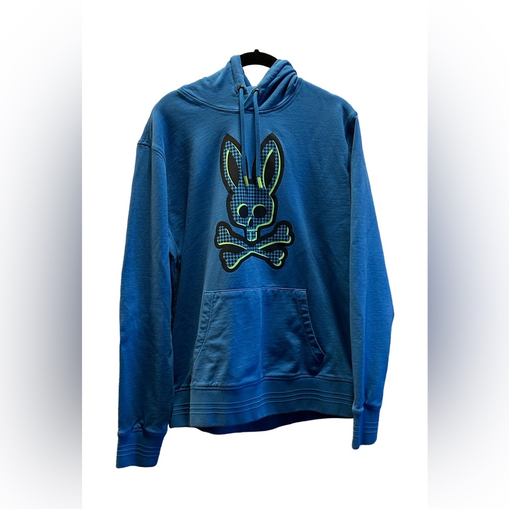 Psycho Bunny Blue Graphic Crewneck Sweatshirt
